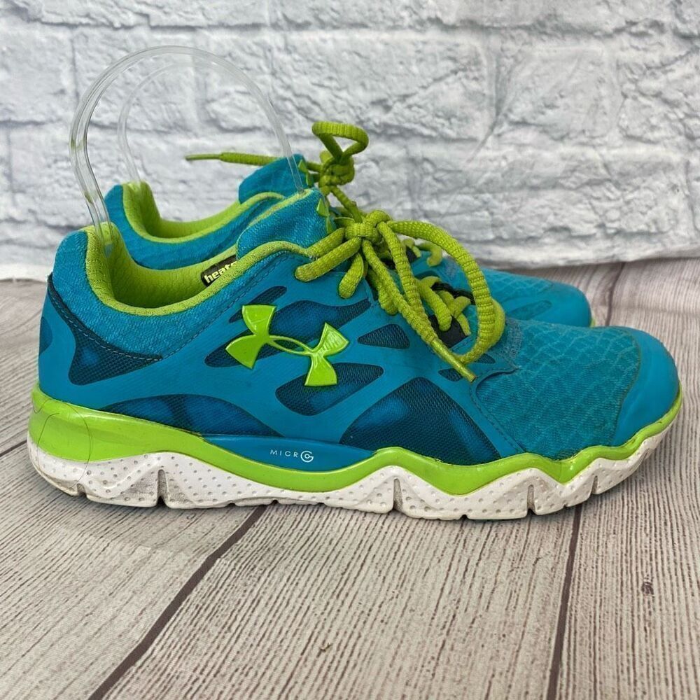 Under armour women 8.5 heat gear running shoes microG soles comfort foam insole